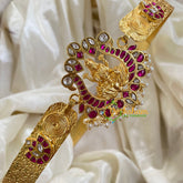 Jadau Kundan Plain Pendant Hipbelt -Lakshmi-J1638